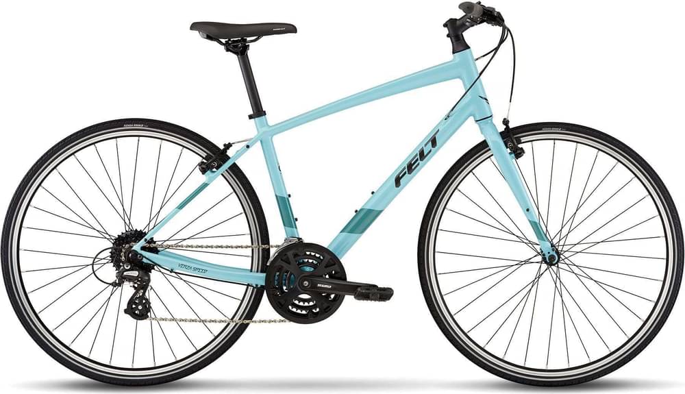 light blue 21 speed bike