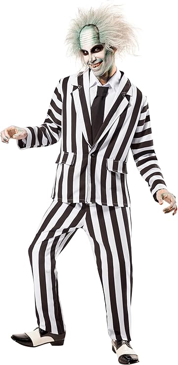 image of man dressed as "Beetlejuice"