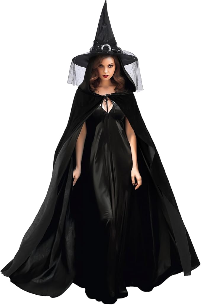 image of woman wearing a witch costume