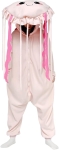 image of person wearing a pale pink jellyfish onesie