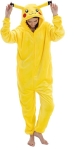 image of woman wearing yellow Pikachu costume