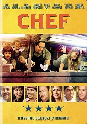 yellow DVD cover image for the movie "Chef"