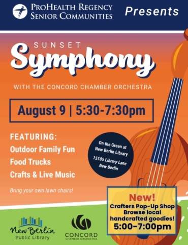 Sunset Symphony on August 9 at 5:30 PM
