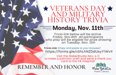 Veteran's Day Trivia online on November 11