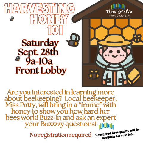 Harvesting Honey 101 on September 28 from 9 to 10 AM