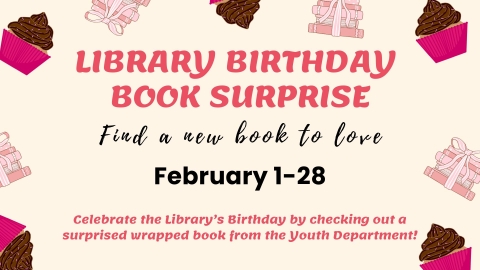 Library Birthday Book Surprise: Find a New Book To Love